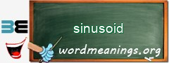 WordMeaning blackboard for sinusoid